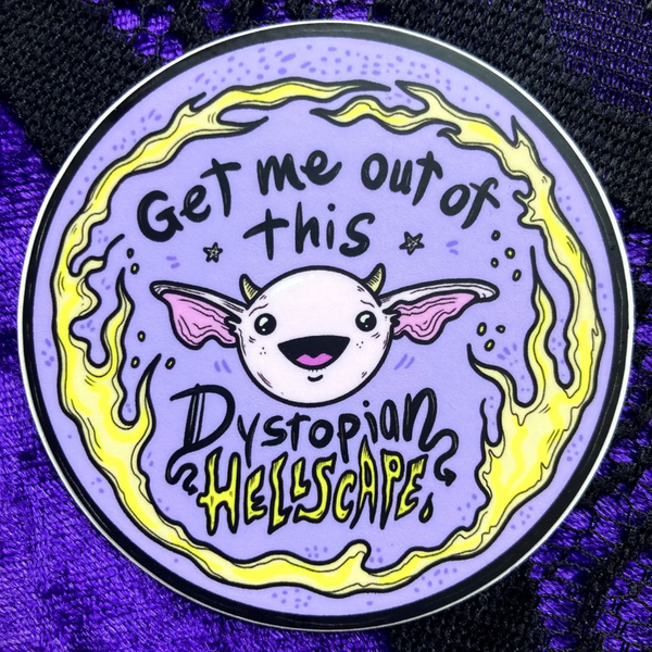 Dystopian Hellscape Sticker