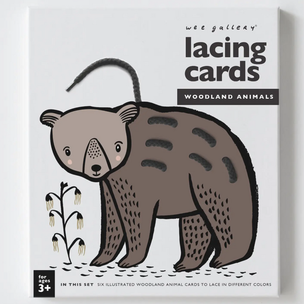 Lacing Art Cards For Baby - Woodland Animals