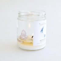 MOONSTONE CRYSTAL CANDLE - LUCK + INTUITION