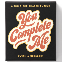 YOU COMPLETE ME SHAPED MINI PUZZLE
