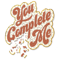 YOU COMPLETE ME SHAPED MINI PUZZLE
