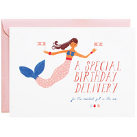 MERMAID SPECIAL DELIVERY BIRTHDAY CARD