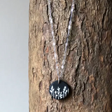 HANDMADE BLACK ETCHED MEADOW NECKLACE