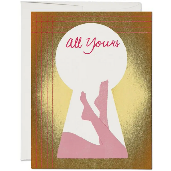 KEYHOLE ALL YOURS CARD