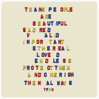 TRANS PEOPLE ARE BEAUTIFUL STICKER