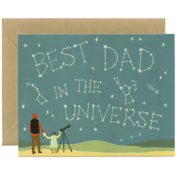 BEST DAD IN THE UNIVERSE FATHER'S DAY CARD
