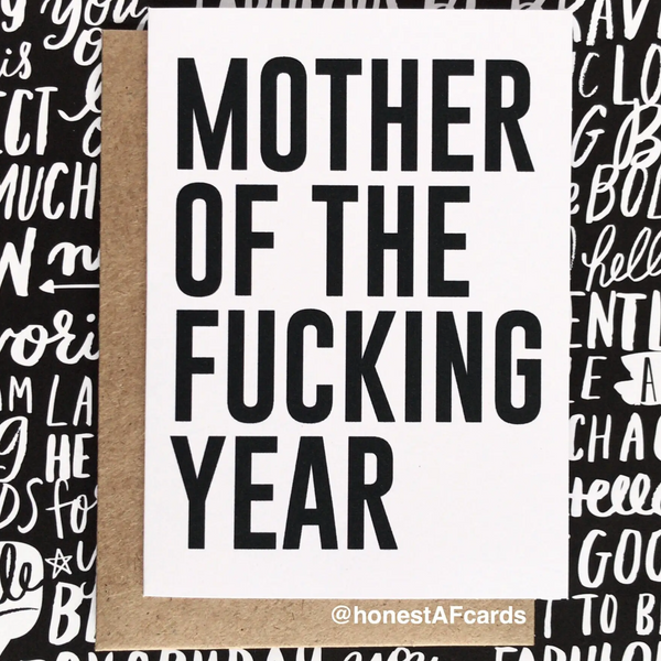 MOTHER OF THE YEAR MOTHER'S DAY CARD
