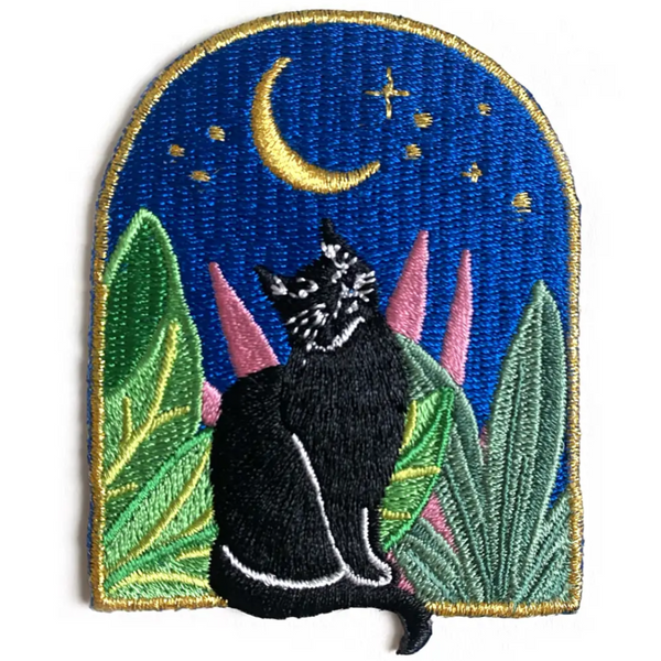 CRESCENT MOON KITTY PATCH