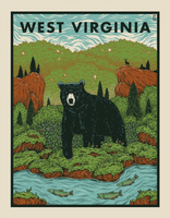 WEST VIRGINIA BLACK BEAR WILDERNESS SCREENPRINT