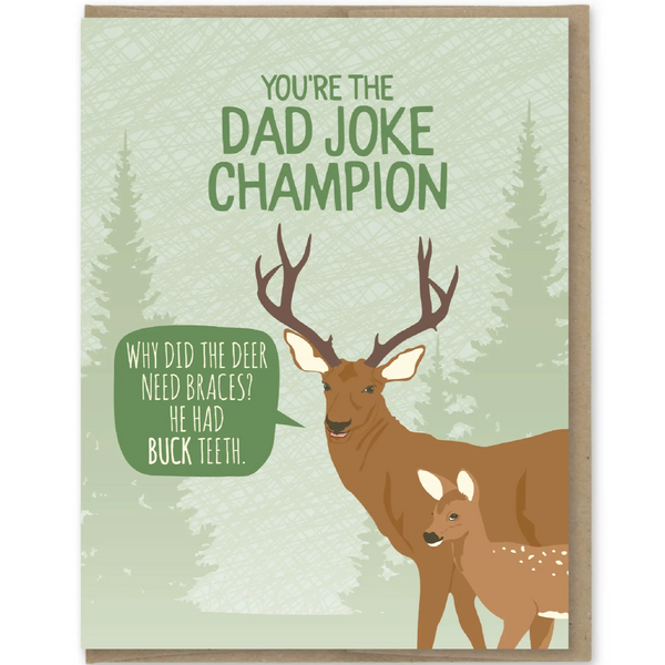 DAD JOKE CHAMPION FATHER'S DAY CARD