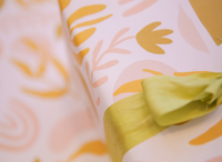 WRAPPING PAPER SHEET -ORGANIC SHAPES