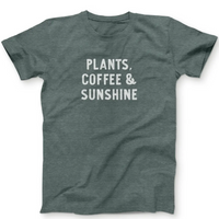 PLANTS COFFEE & SUNSHINE T-SHIRT