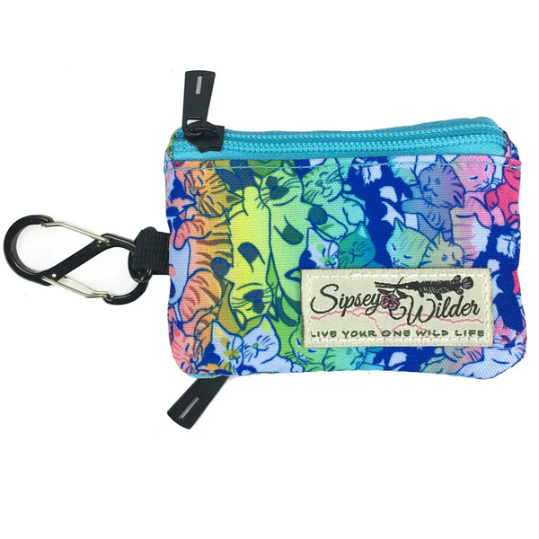 Rainbow Cat Nap Clip Wallet
