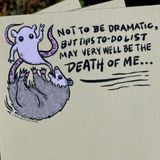 NOT TO BE DRAMATIC OPOSSUM NOTEPAD
