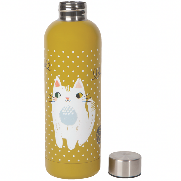 INSULATED WATER BOTTLE - MEOW MEOW