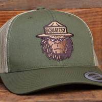 DAD HAT OLIVE WITH SQUATCHY RANGER PATCH