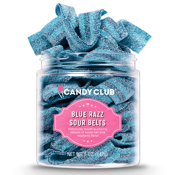 CANDY CLUB - BLUE RASPBERRY SOUR BELTS