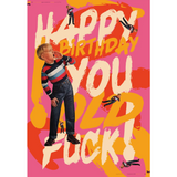 WRAPPING PAPER SHEET - HAPPY BIRTHDAY YOU OLD FUCK