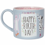 Kitty + Puppers Happy Birthday Mug