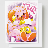 MISS YOU, BABE CARD