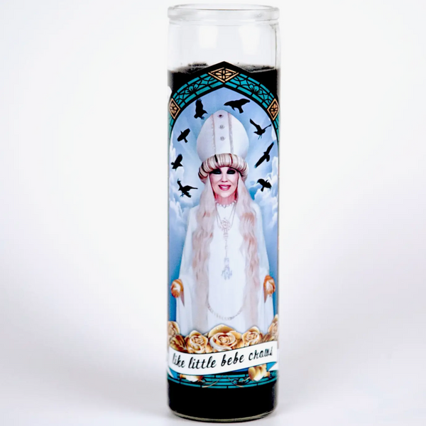 OUR LADY OF BEBE CROWS MOIRA ROSE SAINT CANDLE