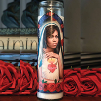 Michelle Obama Saint Candle