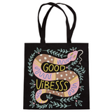 GOOD VIBES SNAKE TOTE BAG