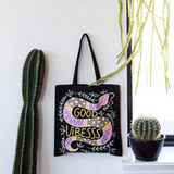 GOOD VIBES SNAKE TOTE BAG