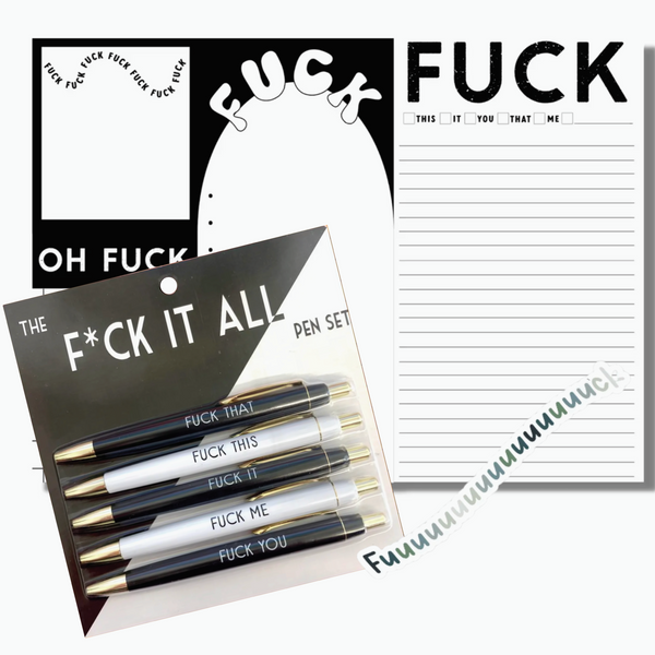 STATIONERY GIFT SET - FUCK IT ALL