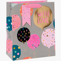 WITH LOVE BALLOONS LARGE GIFT BAG