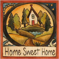 SINCERELY STICKS WOOD PLAQUE - HOME SWEET HOME