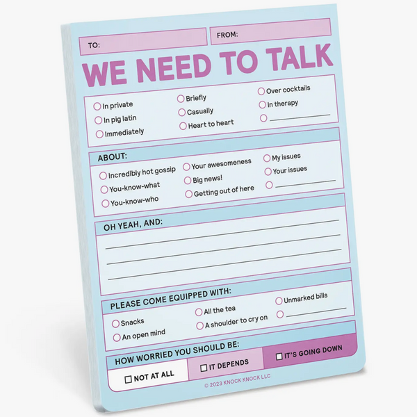 Nifty Notes - We Need To Talk