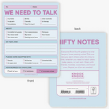 Nifty Notes - We Need To Talk