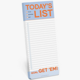 MAKE A LIST PAD - TODAY'S LIST