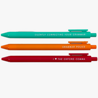 Grammar Police Pen Set