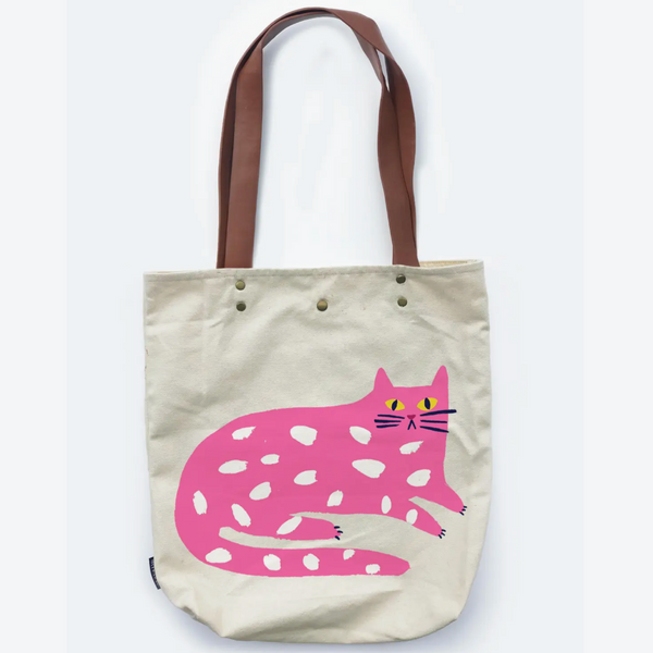 SPOTTED KITTY TOTE BAG