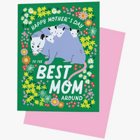 BEST MOM OPOSSUM MOTHER'S DAY CARD