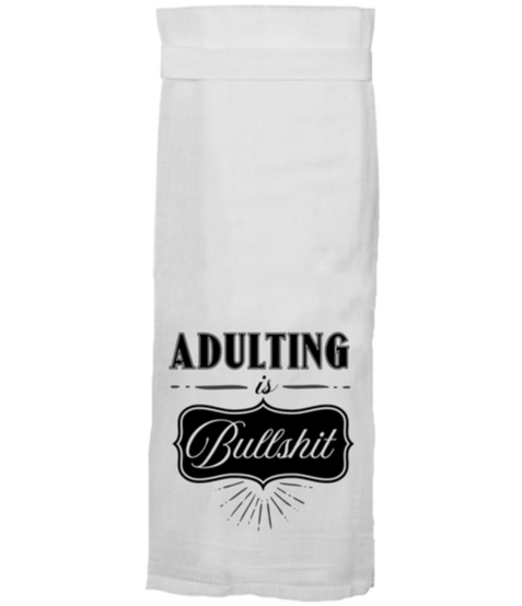 ADULTING IS BULLSHIT TEA TOWEL