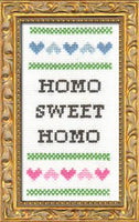 CROSS STITCH KIT - HOMO SWEET HOMO