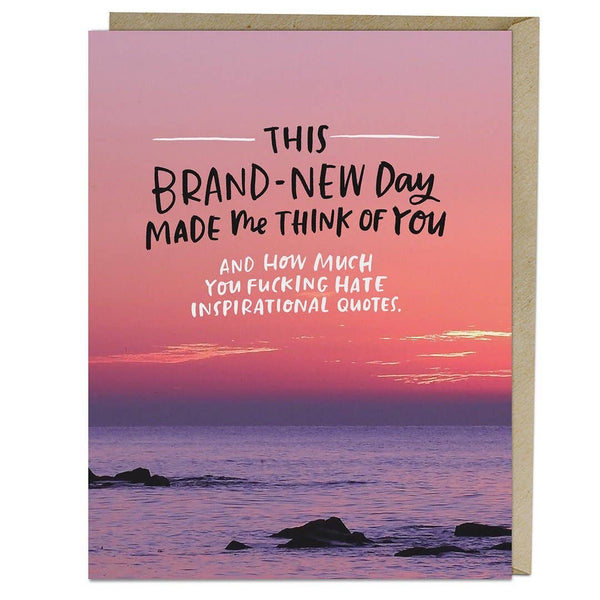 FUCK INSPIRATIONAL QUOTES CARD