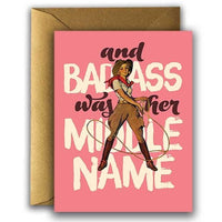BADASS COWGIRL CARD