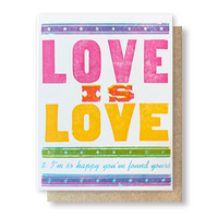 LOVE IS LOVE WEDDING CARD