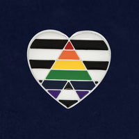 LGBTQ+ ALLY HEART ENAMEL PIN